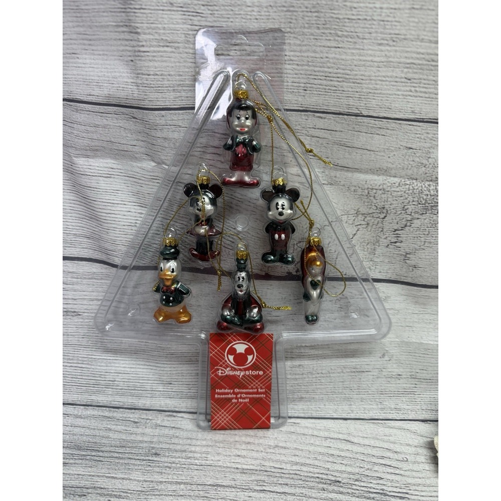 New disney store vintage miniature glass ornaments set of 6 - Vintage Style